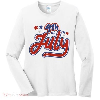 4th Of July Holiday Celebration Women's Long Sleeve Shirt