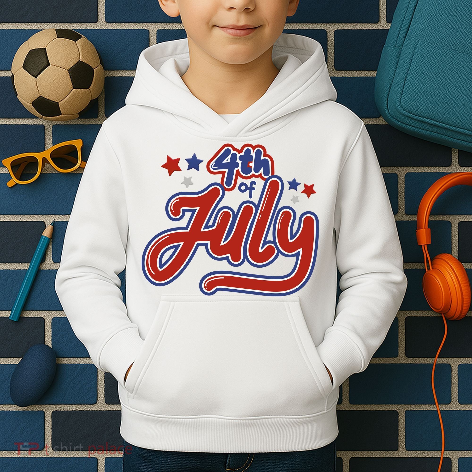 4th Of July Holiday Celebration Kids Hoodie