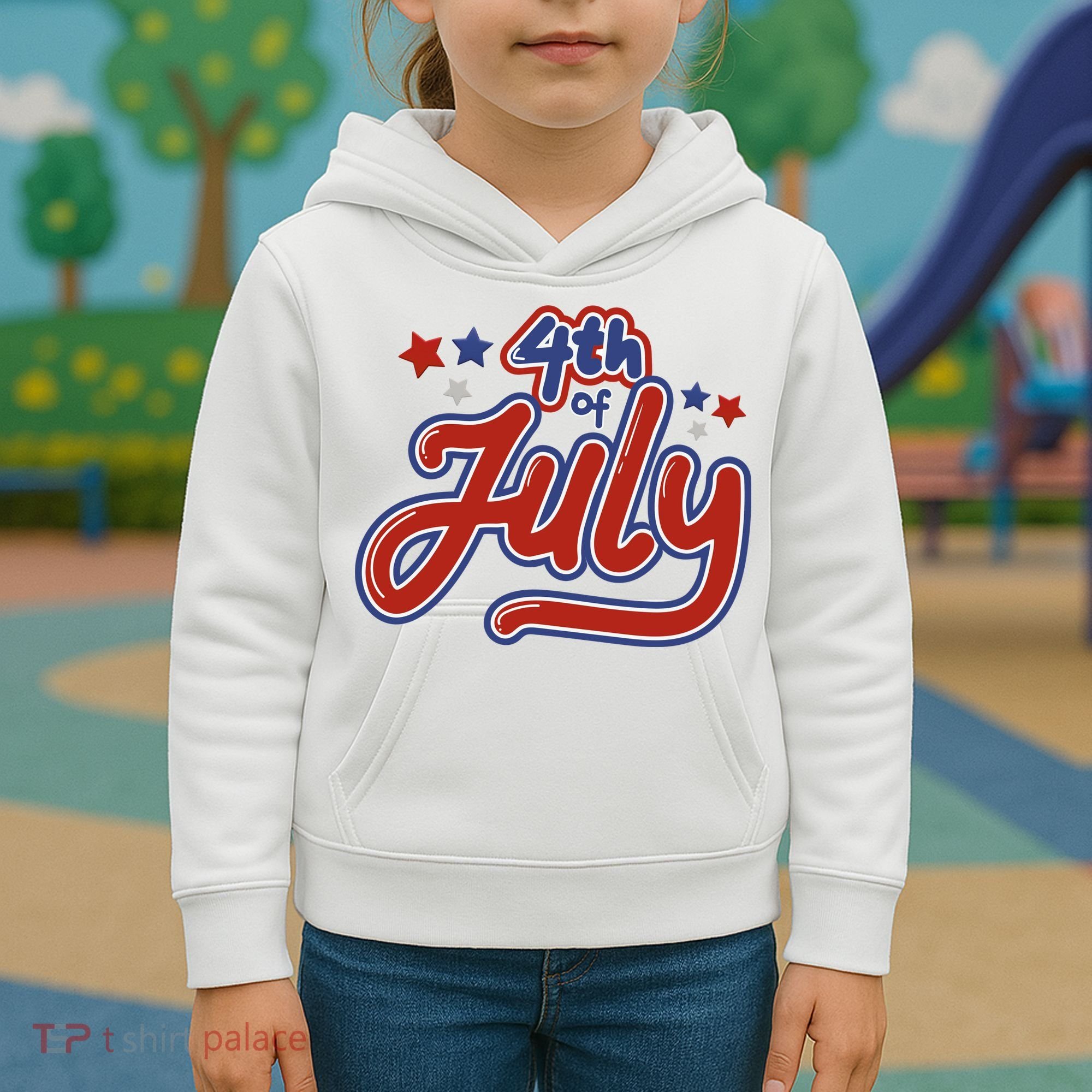 4th Of July Holiday Celebration Kids Hoodie