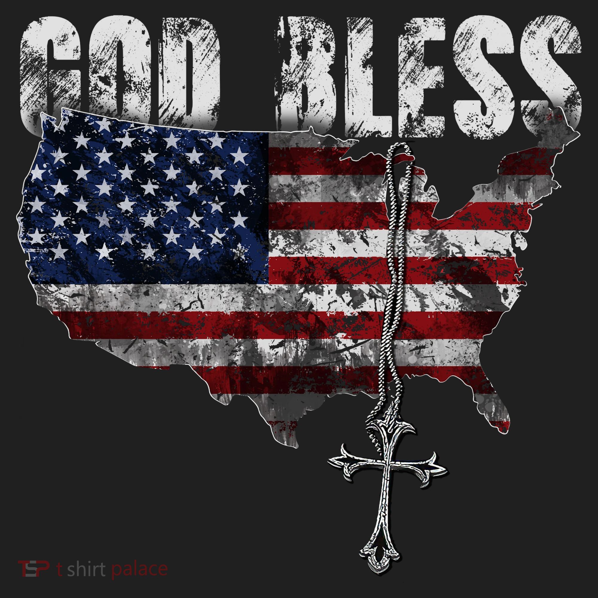4th Of July American Flag God Bless America Beanie