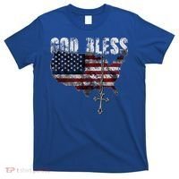 4th Of July American Flag God Bless America T-Shirt thumb 0