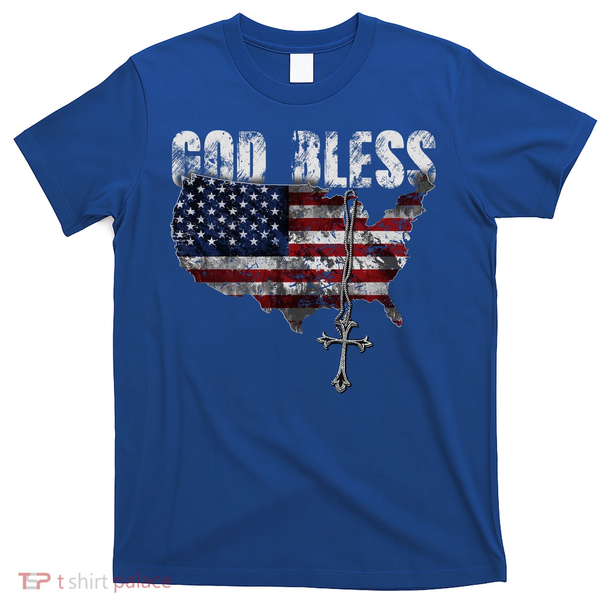 4th Of July American Flag God Bless America T-Shirt