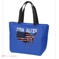 4th Of July American Flag God Bless America Tote Bag thumb 3