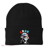 4th Of July 2024 George Washington Bruh Beanie thumb 0