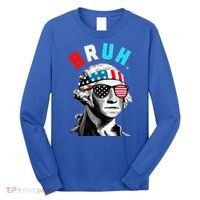 4th Of July 2024 George Washington Bruh Long Sleeve Shirt thumb 0