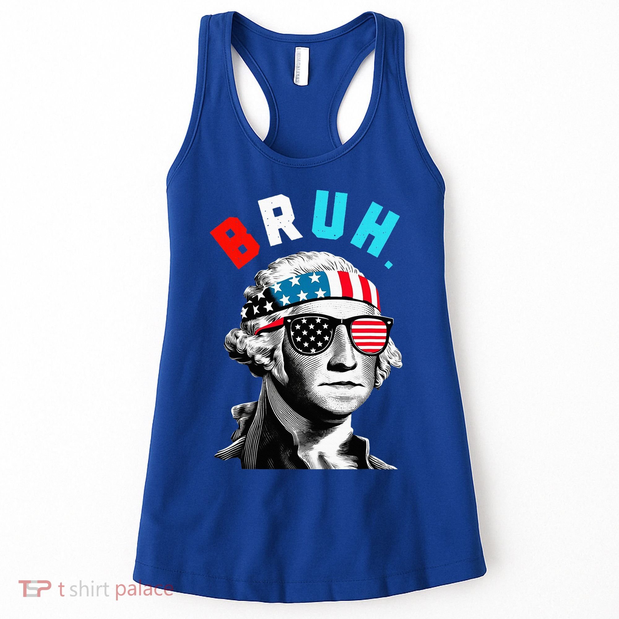 4th Of July 2024 George Washington Bruh Women's Tank Top