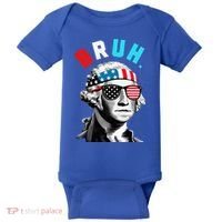4th Of July 2024 George Washington Bruh Baby Bodysuit thumb 0