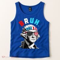 4th Of July 2024 George Washington Bruh Tank Top thumb 2