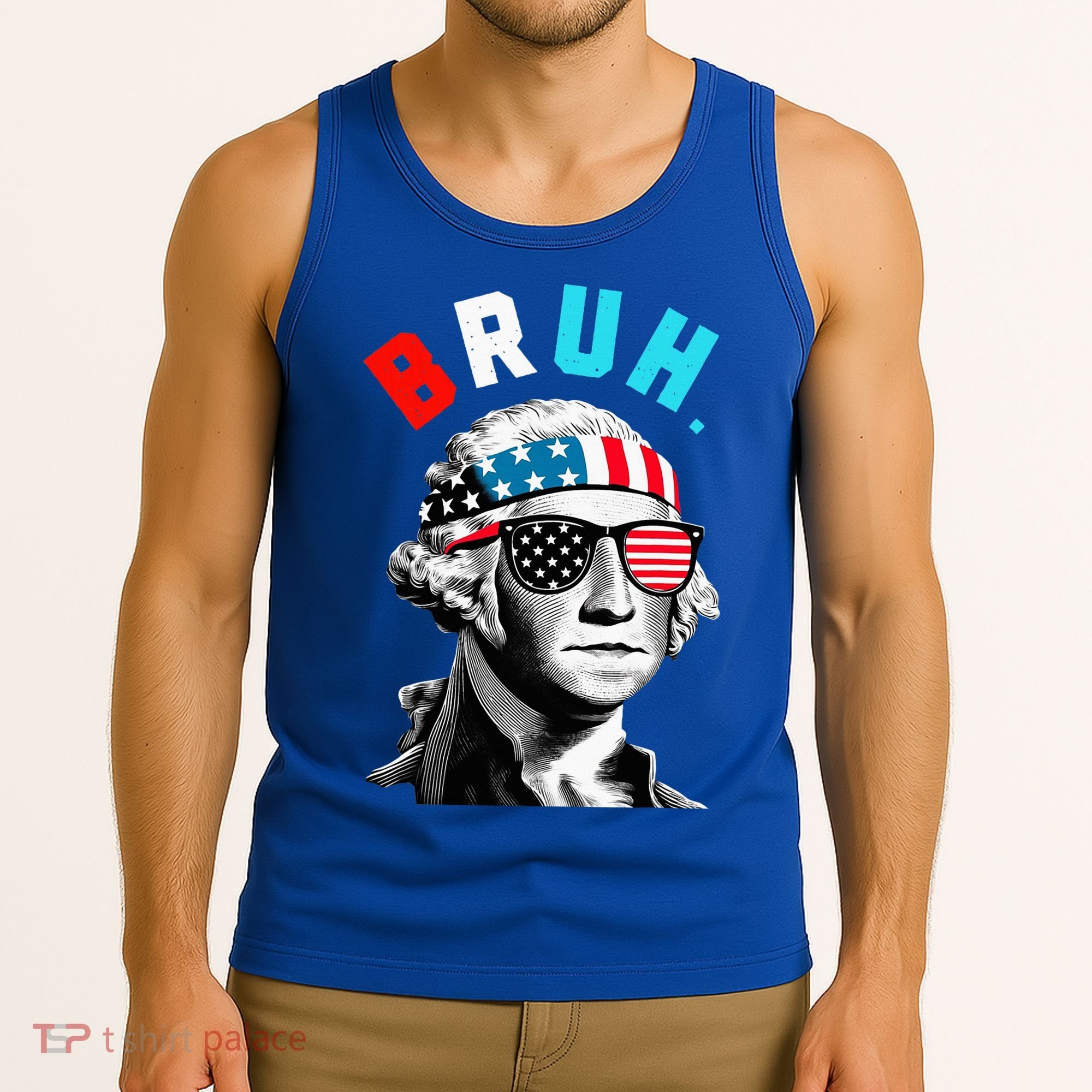 4th Of July 2024 George Washington Bruh Tank Top