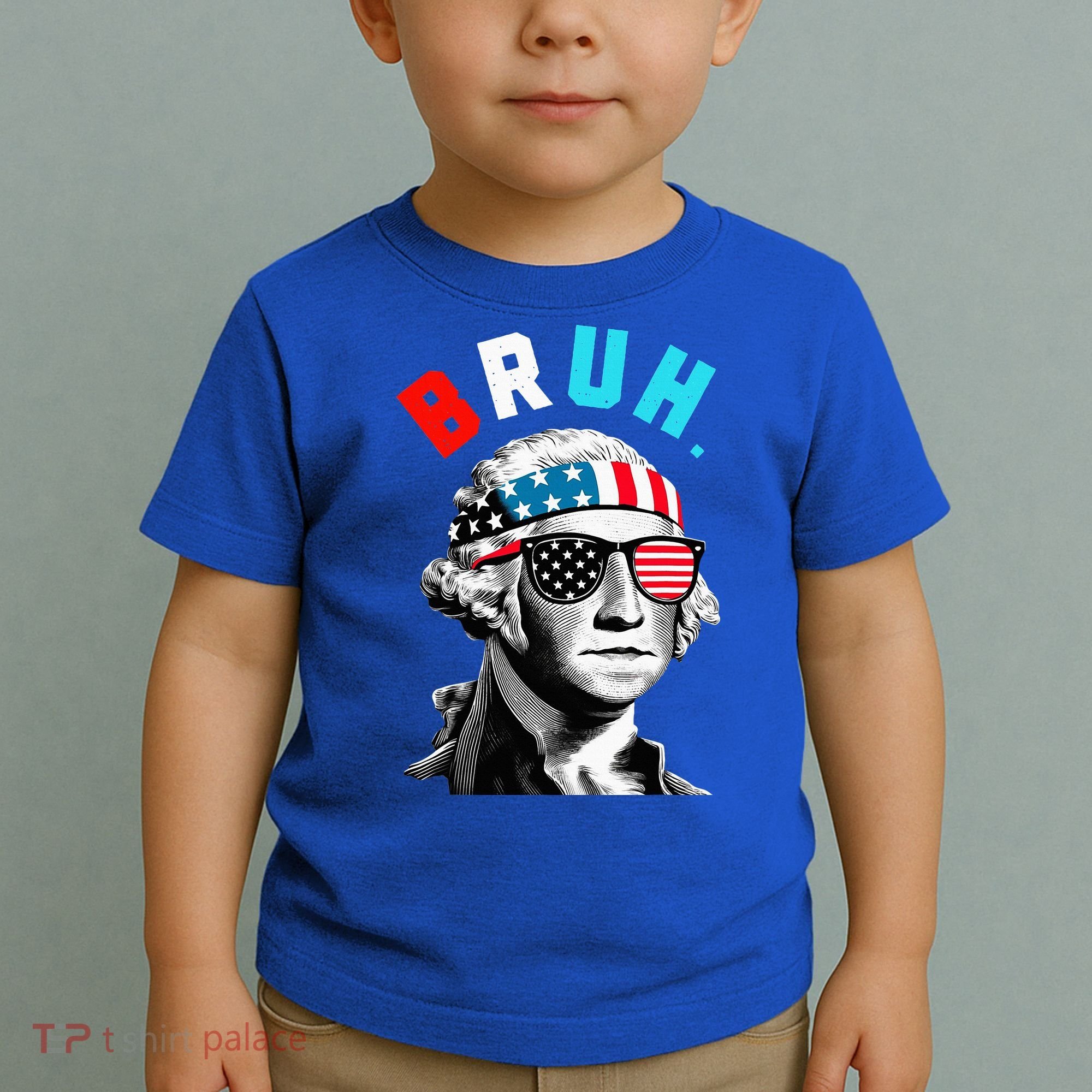 4th Of July 2024 George Washington Bruh Toddler T-Shirt