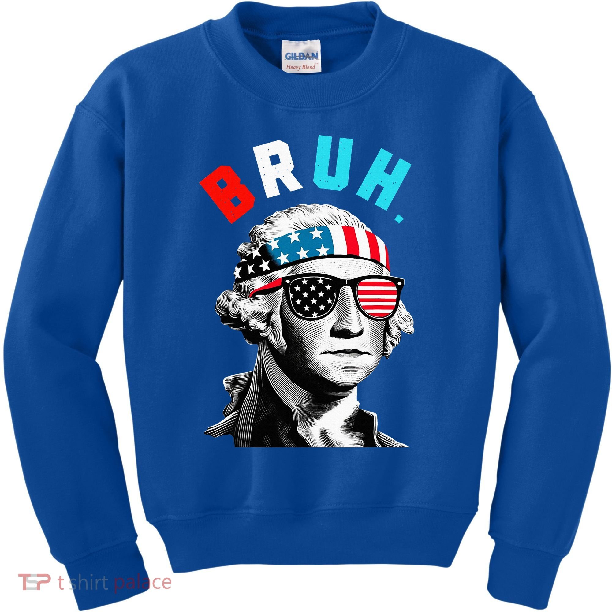 4th Of July 2024 George Washington Bruh Kids Sweatshirt
