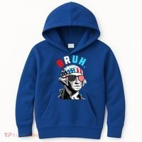 4th Of July 2024 George Washington Bruh Kids Hoodie thumb 0