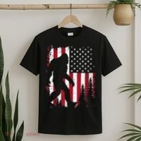 4th Of July Bigfoot Sasquatch American Flag Patriotic T-Shirt thumb 2