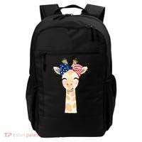 4th Of July Usa Giraffe Cute Backpack thumb 0