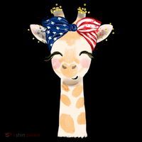 4th Of July Usa Giraffe Cute Coffee Mug thumb 5