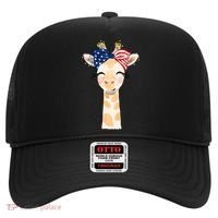 4th Of July Usa Giraffe Cute Hat thumb 0