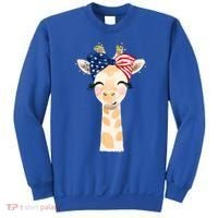 4th Of July Usa Giraffe Cute Sweatshirt thumb 0