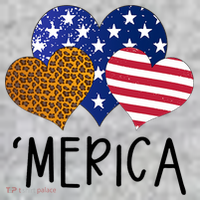 4th Of July Merica Heart USA American Flag Patriotic T-Shirt thumb 7