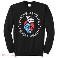 4th Of July Cardiac Nurse Making Arteries Great Again Sweatshirt thumb 0