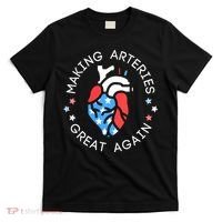 4th Of July Cardiac Nurse Making Arteries Great Again T-Shirt thumb 0