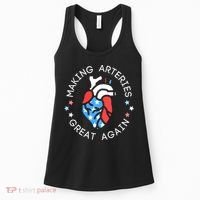 4th Of July Cardiac Nurse Making Arteries Great Again Women's Tank Top thumb 0