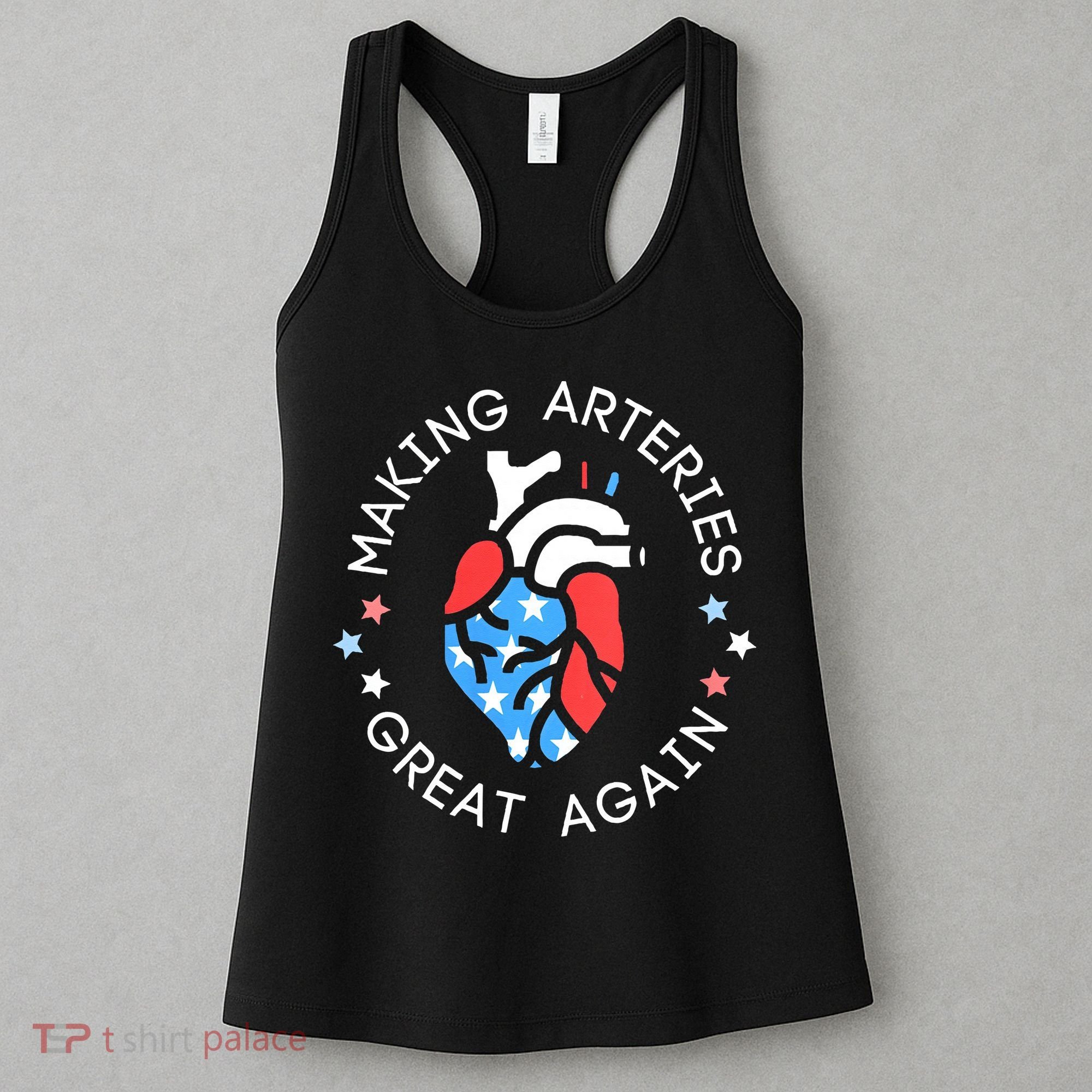 4th Of July Cardiac Nurse Making Arteries Great Again Women's Tank Top