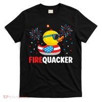 4th Of July Duck Firequacker Patriotic Fourth Of July Funny T-Shirt thumb 0
