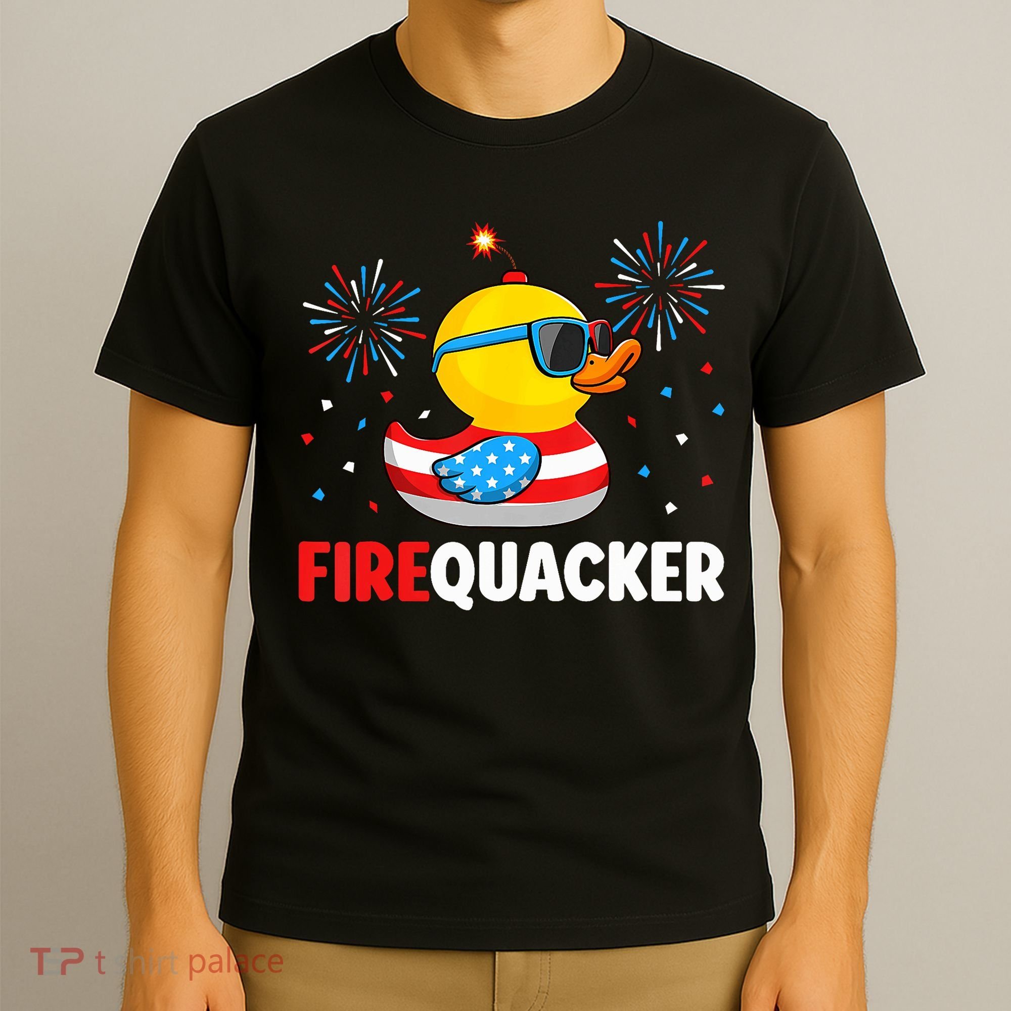 4th Of July Duck Firequacker Patriotic Fourth Of July Funny T-Shirt
