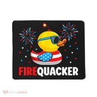 4th Of July Duck Firequacker Patriotic Fourth Of July Funny Mousepad thumb 0
