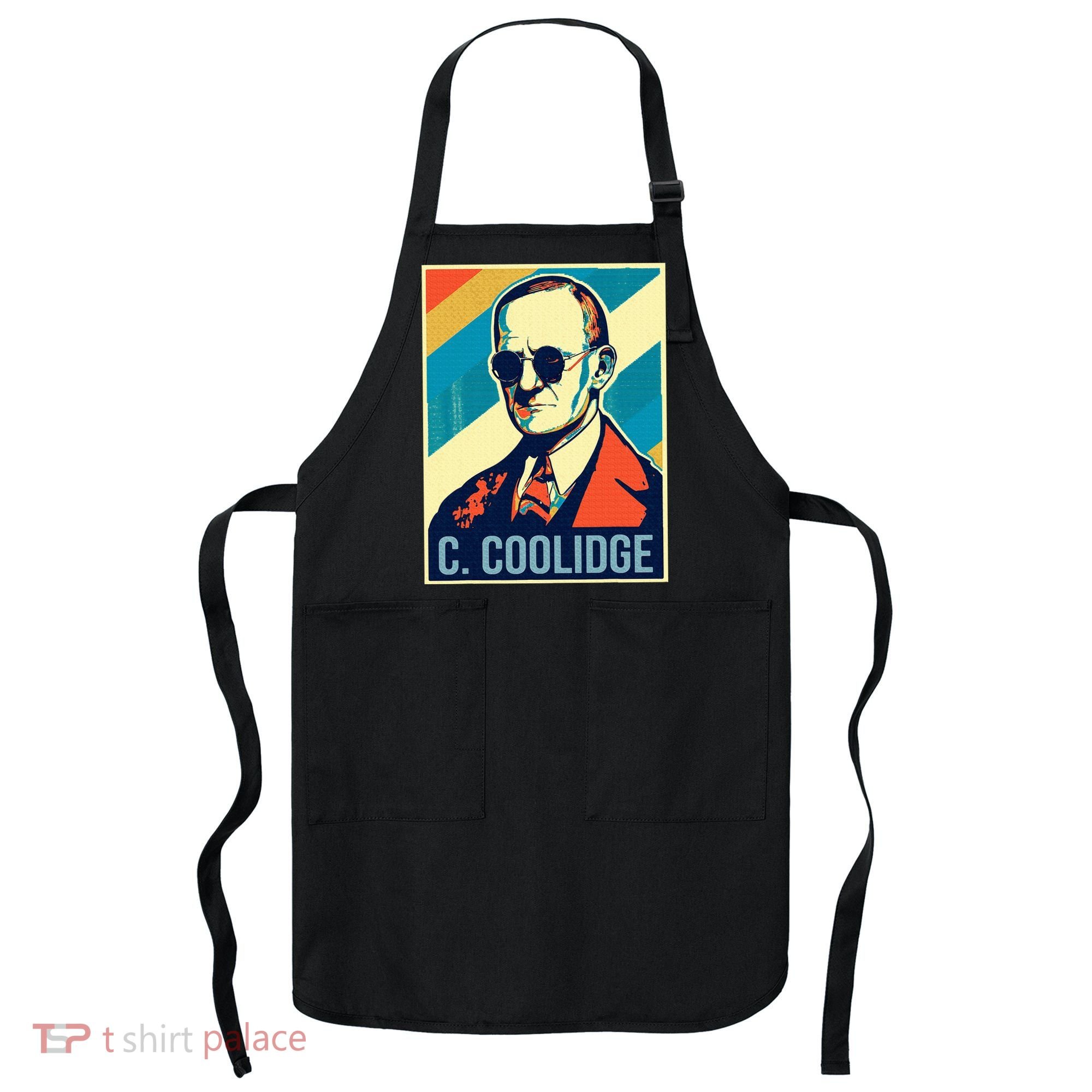 4th Of July Calvin Coolidge President Retro Patriotic Apron