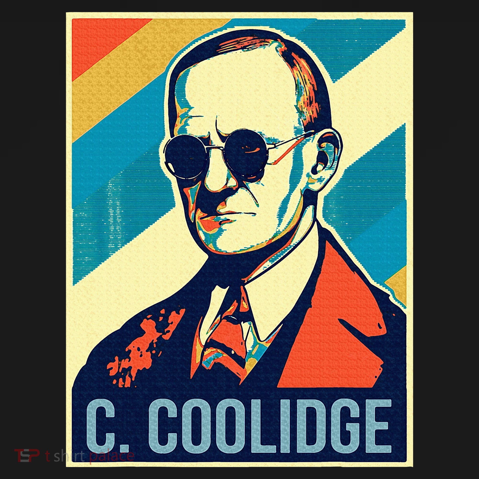 4th Of July Calvin Coolidge President Retro Patriotic Apron