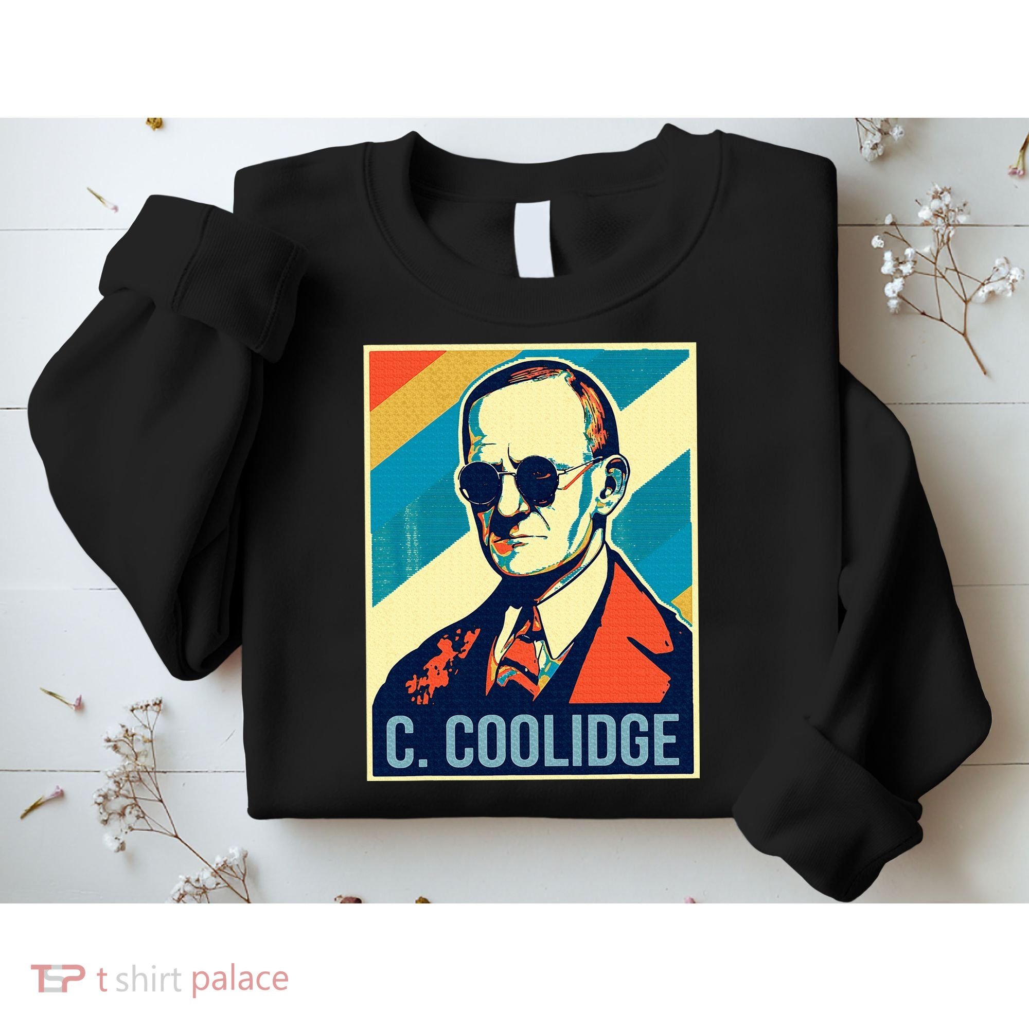 4th Of July Calvin Coolidge President Retro Patriotic Sweatshirt