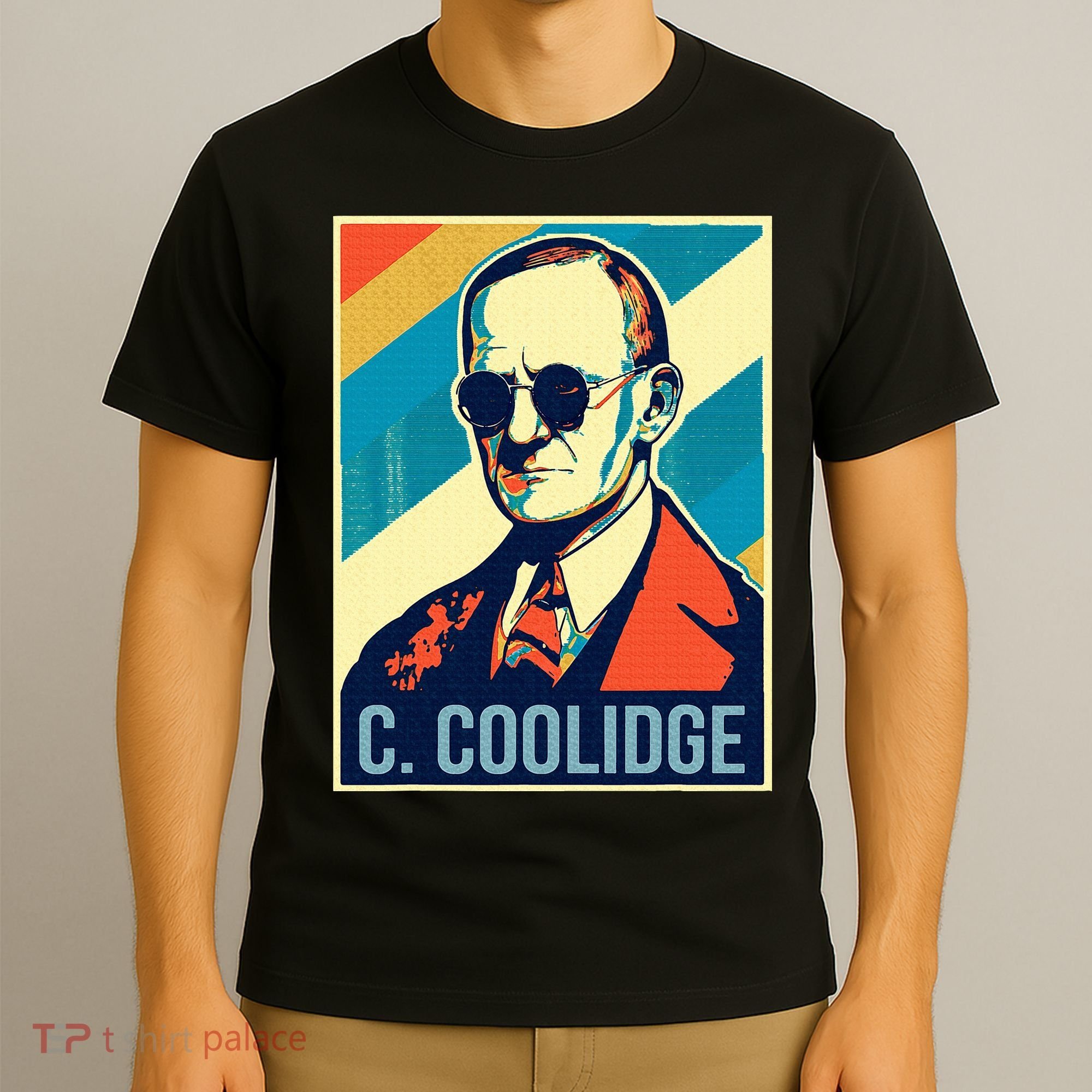 4th Of July Calvin Coolidge President Retro Patriotic T-Shirt