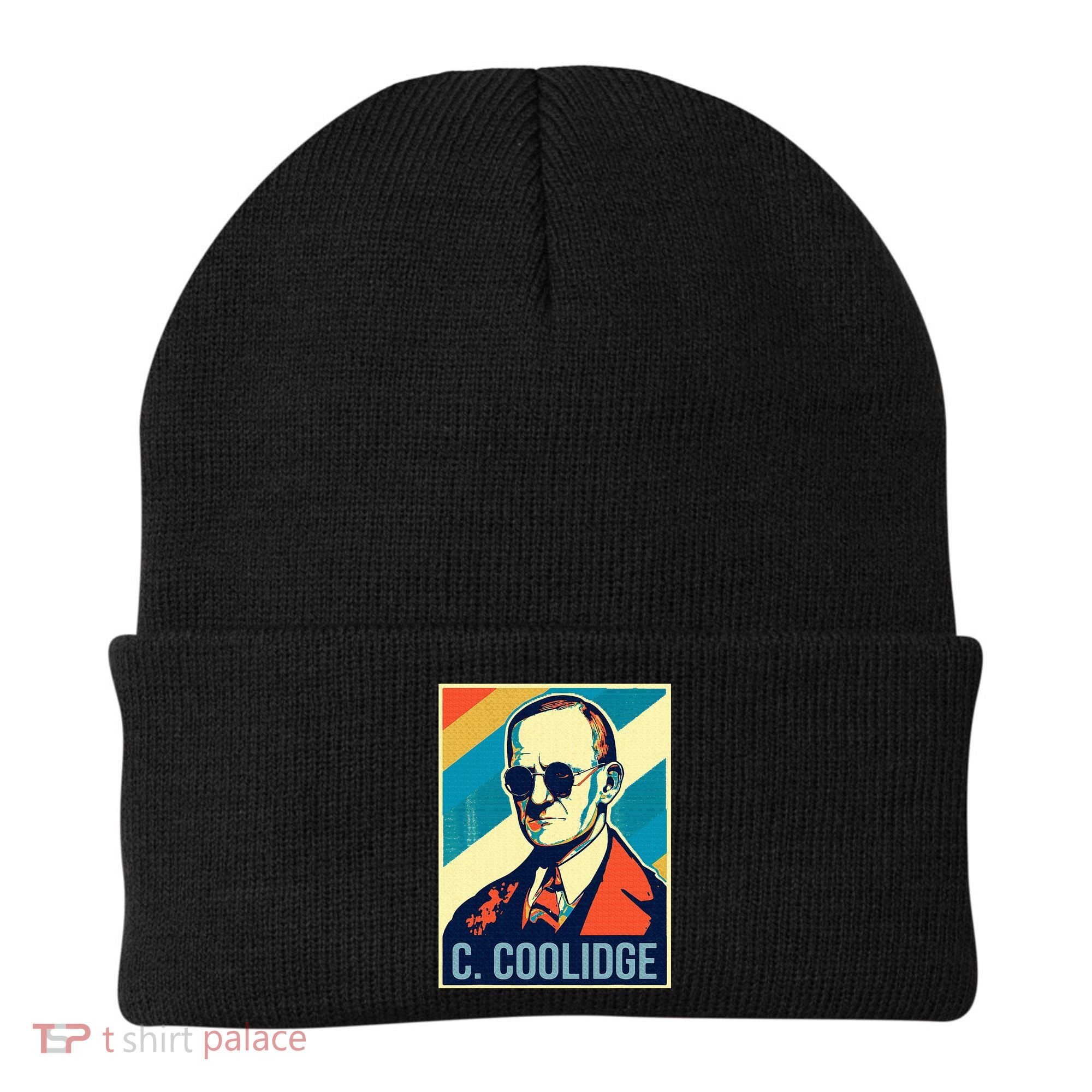4th Of July Calvin Coolidge President Retro Patriotic Beanie