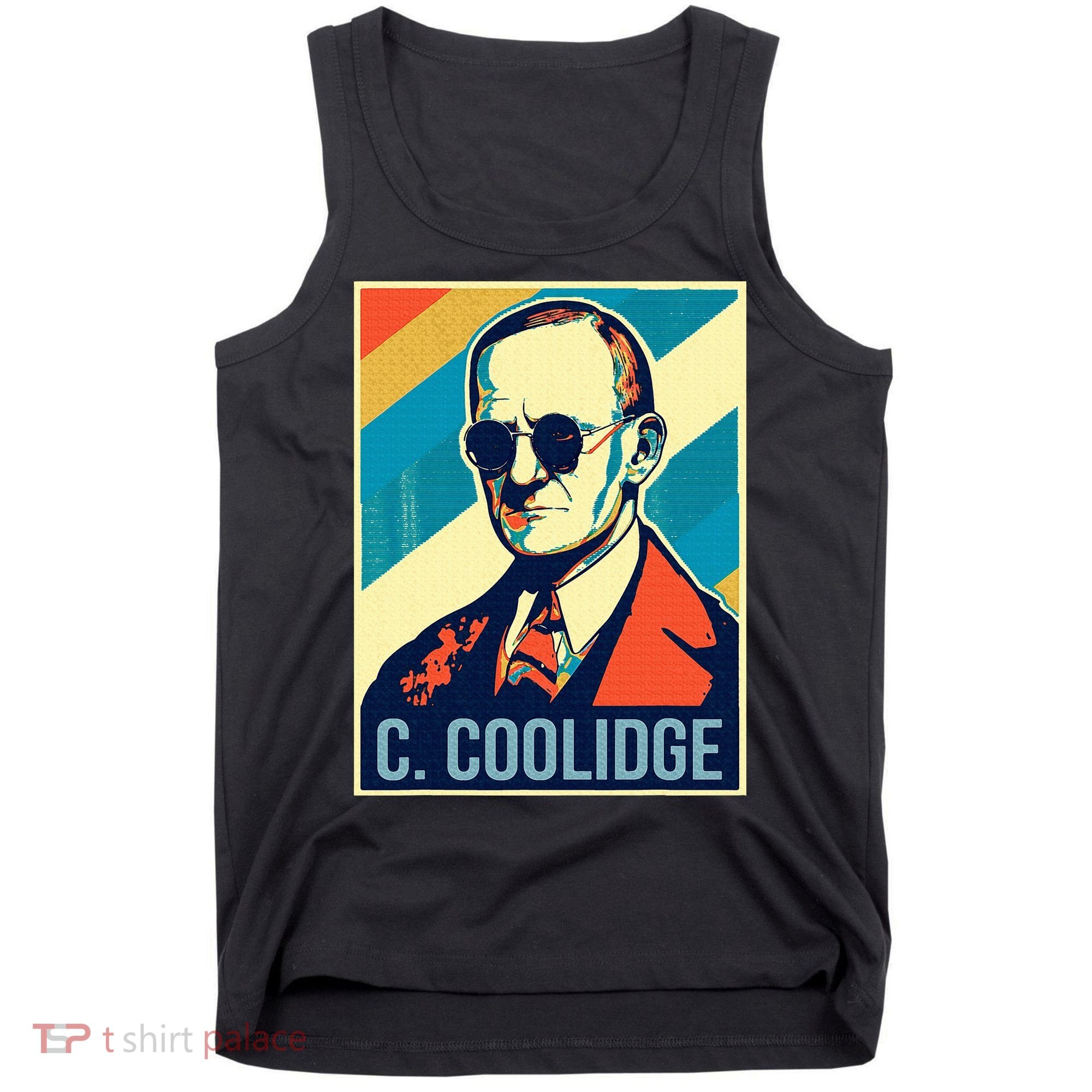 4th Of July Calvin Coolidge President Retro Patriotic Tank Top