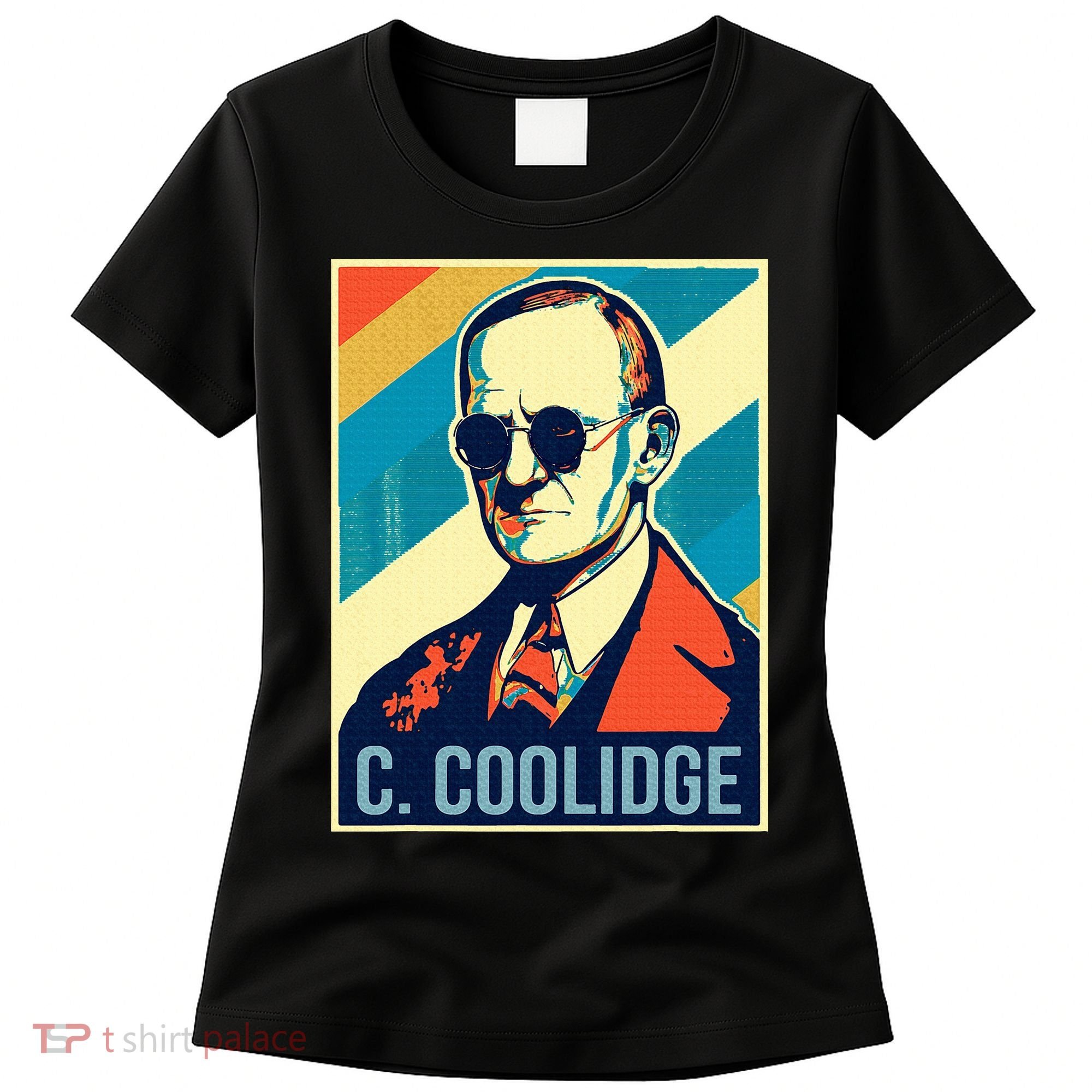 4th Of July Calvin Coolidge President Retro Patriotic Women's T-Shirt