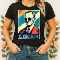 4th Of July Calvin Coolidge President Retro Patriotic Women's T-Shirt thumb 2