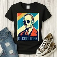 4th Of July Calvin Coolidge President Retro Patriotic Women's T-Shirt thumb 3