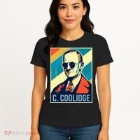4th Of July Calvin Coolidge President Retro Patriotic Women's T-Shirt thumb 4