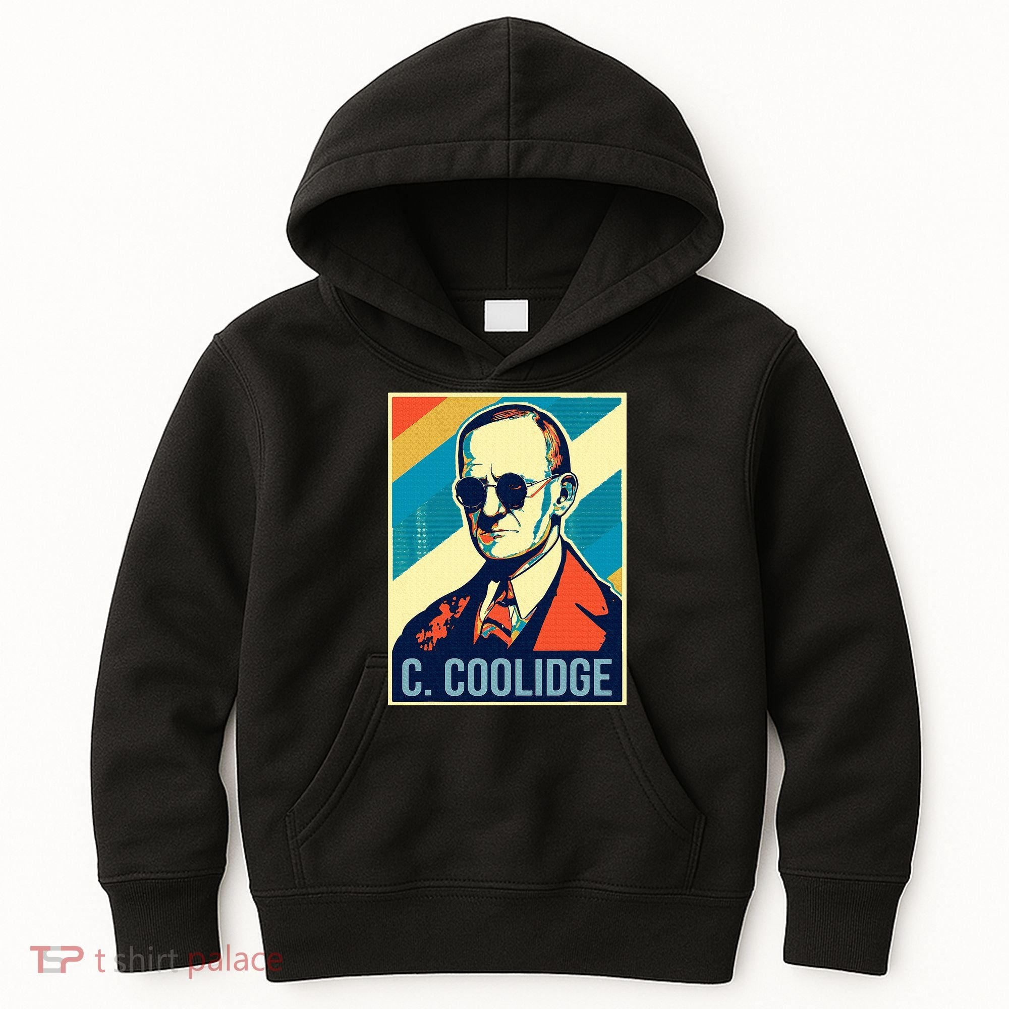 4th Of July Calvin Coolidge President Retro Patriotic Kids Hoodie