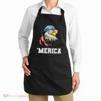 4th Of July Merica Usa Flag Bald Eagle Patriotic Veteran Apron thumb 2