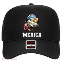 4th Of July Merica Usa Flag Bald Eagle Patriotic Veteran Hat thumb 0