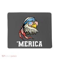 4th Of July Merica Usa Flag Bald Eagle Patriotic Veteran Mousepad thumb 0
