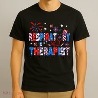 4th Of July For Wo Stethoscope Respiratory Therapist RT T-Shirt thumb 3