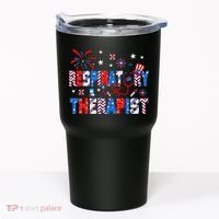 4th Of July For Wo Stethoscope Respiratory Therapist RT Tumbler thumb 0