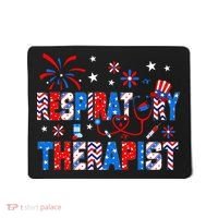 4th Of July For Wo Stethoscope Respiratory Therapist RT Mousepad thumb 0