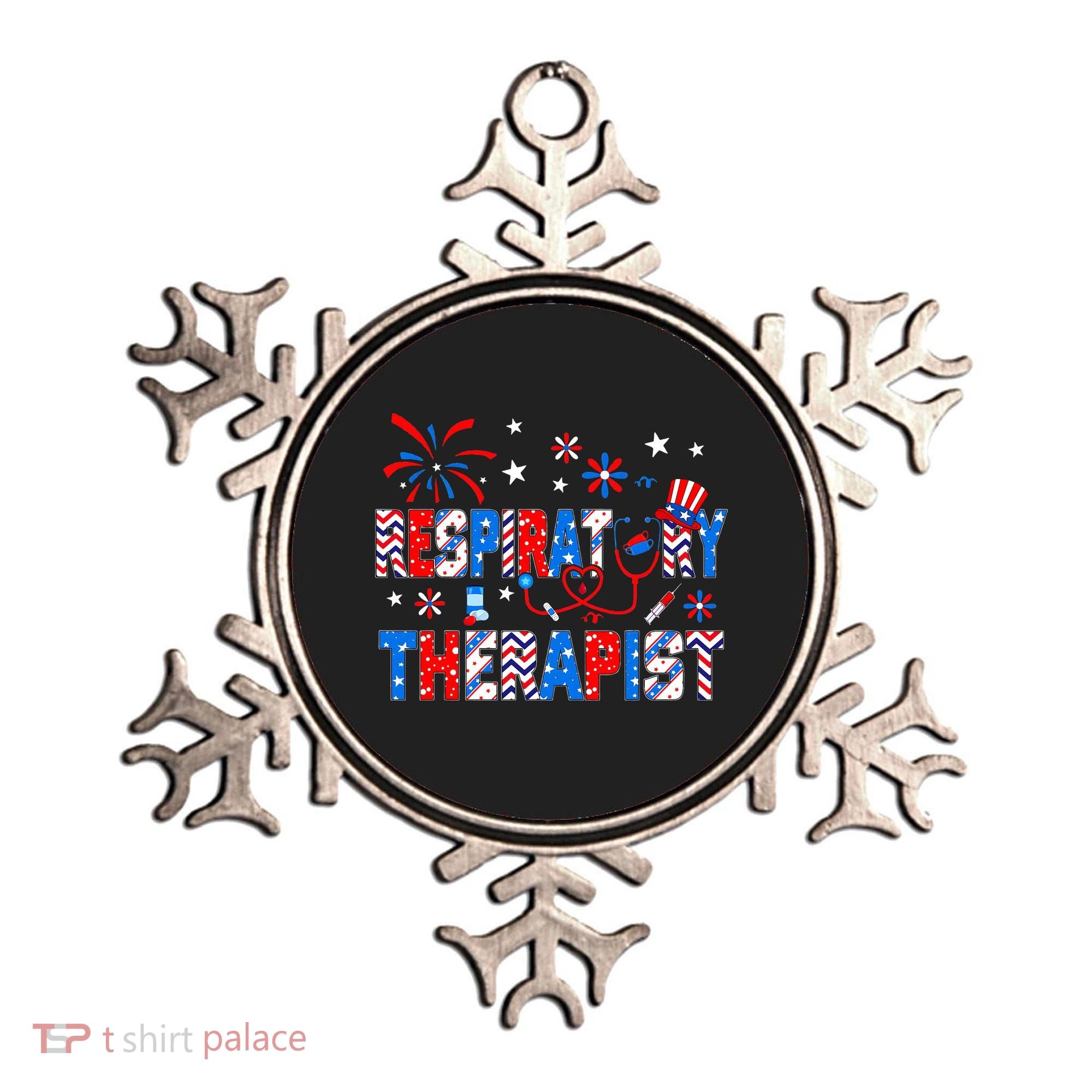 4th Of July For Wo Stethoscope Respiratory Therapist RT Ornament