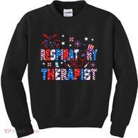 4th Of July For Wo Stethoscope Respiratory Therapist RT Kids Sweatshirt thumb 0