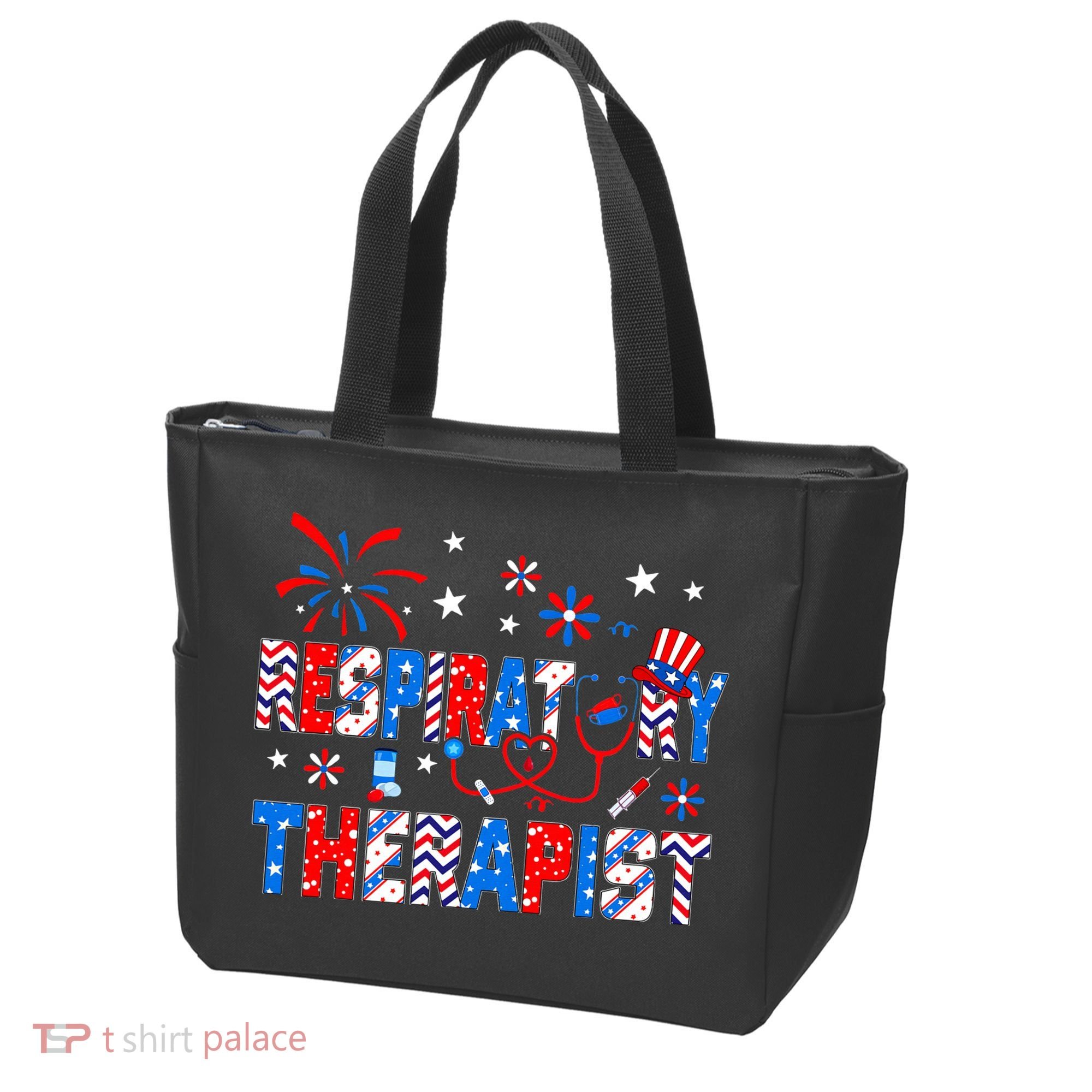 4th Of July For Wo Stethoscope Respiratory Therapist RT Tote Bag