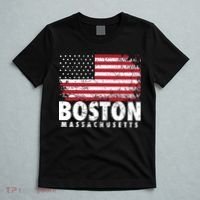 4th Of July Boston Massachusetts American Flag T-Shirt thumb 5